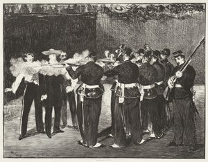 Maximilian császár kivégzése alkotó: Edouard Manet