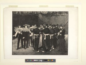 Miksa kivégzése alkotó: Édouard Manet