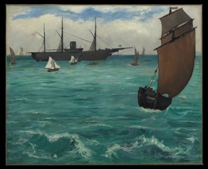 A „Kearsarge” Boulogne-nál alkotó: Édouard Manet