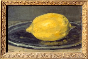 Edouard Manet citromfestménye (1832-1883). 1880. V. 0,14x0,22 m Párizs. Musee d