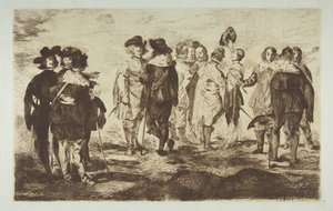 A Little Cavaliers, Velázquez után, 1861-62. alkotó: Édouard Manet