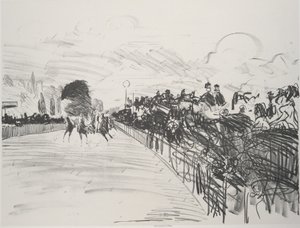 The Races Les Courses, 1865-72, megjelent 1884. alkotó: Édouard Manet
