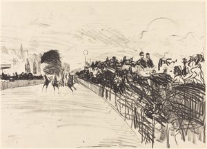 A Races Les pályái, 1865. alkotó: Édouard Manet