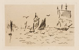 A tenger, 7. lemez a Le Fleuve-ból alkotó: Édouard Manet