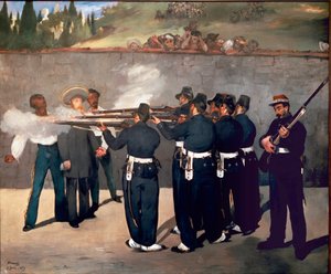 Maximilian császár kivégzése. I. Maximilian mexikói lövöldözés június 14-én alkotó: Édouard Manet
