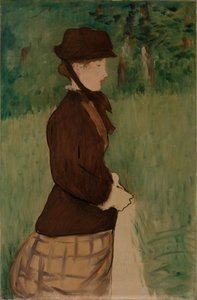 Fiatal nő a kertben alkotó: Édouard Manet