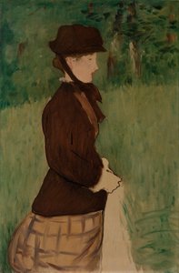 Fiatal nő a kertben, 1879 alkotó: Édouard Manet