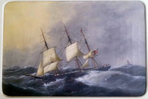 A három kereskedelmi szőnyeg 1882-ben Edouard Adam (1847-1929) akvarellje 1882 Párizs, Musee de la Marine