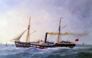John Bull gőzöse. Edouard Adam (1847-1929) festménye 19. századi Párizs, Musee de la Marine