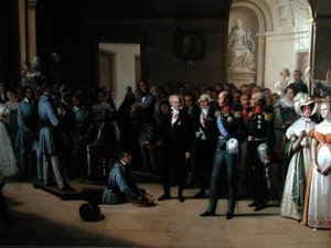 I. Sándor cár (1777-1825) meglátogatta a Paris Hotel de La Monnaie-t 1814. május 25-én