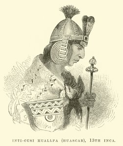 Inti-Cusi Huallpa (Huascar), 13. inka alkotó: Edouard Riou