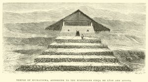 Huiracocha temploma Cieca de Leon és Acosta történészek szerint alkotó: Edouard Riou