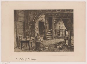 Tetőtér belső alkotó: Edouard Tyck (signed by artist)