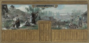Az Arcueil-Cachan városháza vázlata: Les travaux d