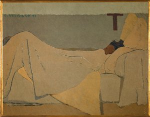 Az ágyban alkotó: Edouard Vuillard