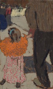 Kind mit rotem Schal alkotó: Edouard Vuillard