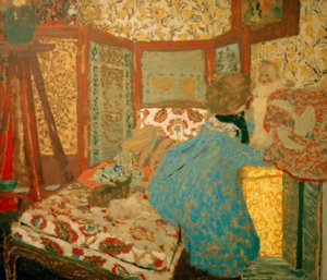 A kék hölgy gyerekkel alkotó: Edouard Vuillard