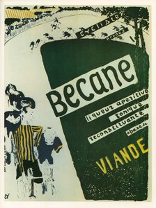 Edouard Vuillard: Becane - aperitív tonizáló likőr ... (litográfia) alkotó: Edouard Vuillard