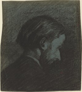 Egy szakállas férfi feje, 1889. alkotó: Edouard Vuillard
