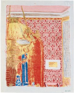 Interieur mit rosa Vorhängen II alkotó: Edouard Vuillard