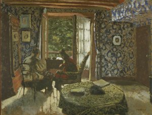 Belső, 1900-1901 körül (olaj, karton) alkotó: Edouard Vuillard
