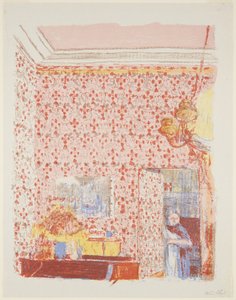 Landschaften und Innenräume: Innenraum mit rosa Tapete I alkotó: Edouard Vuillard