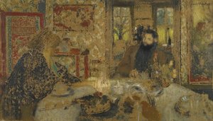 Ebéd. Misia és Cipa Villeneuve-ben, 1897 alkotó: Edouard Vuillard