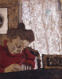 Marie Vuillard írása; Marie Vuillard okleveles, 1895 körül alkotó: Edouard Vuillard