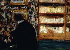 Monsieur Natanson a könyvtárban alkotó: Edouard Vuillard