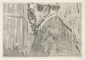Theo van Rysselberghe portréja alkotó: Edouard Vuillard