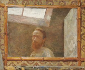 Önarckép bambusz tükörrel; Önarckép bambusz tükörrel, 1890 körül alkotó: Edouard Vuillard