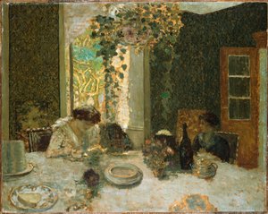 Az ebédlő, 1900 körül alkotó: Edouard Vuillard