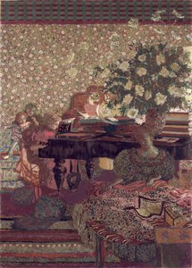 Az adatvédelem. Dísz Dr. Vaquez könyvtárának alkotó: Edouard Vuillard