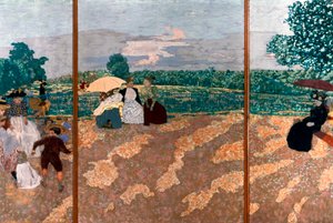 A nyilvános kertek részlete, 1894 alkotó: Edouard Vuillard