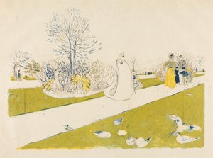 A Tuileriák kertje alkotó: Edouard Vuillard
