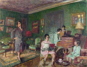 Vuillard, edouard (1868-1940) Madame Andre Wormser és gyermekei Olaj, vászon 1927 National Gallery, London 89,2x116,5 alkotó: Edouard Vuillard