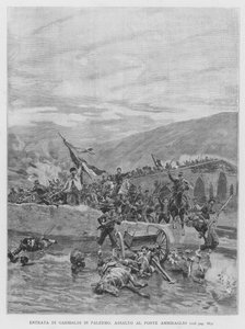 Garibaldi belépése Palermóba (metszet)