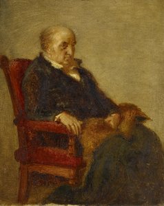 Német: Studie für das Porträt von Wilhelm von Schadow Tanulmány Wilhelm von Schadow portréjához alkotó: Eduard Bendemann