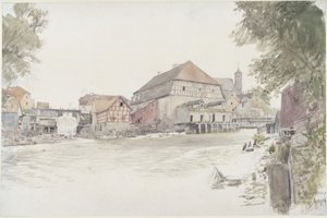 Malomok az Allén Heilsbergben alkotó: Eduard Gaertner