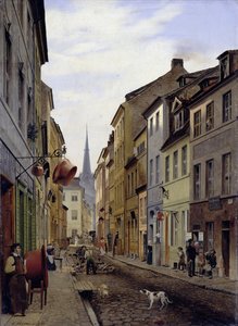 Parochialstraße Berlinben alkotó: Eduard Gaertner