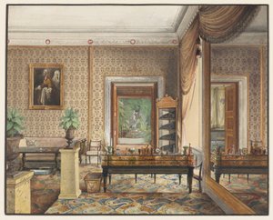 Karl porosz herceg dolgozószobája alkotó: Eduard Gaertner