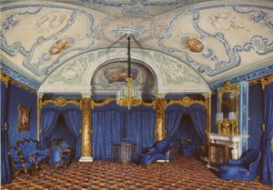 A Téli Palota belső terei. A negyedik fenntartott apartman. Egy hálószoba, 1868