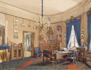 A Téli Palota belső terei. Nyikolaj Alekszandrovics koronaherceg tanulmánya, 1865