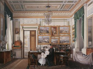 A Téli Palota belső terei. Sándor császár tanulmánya, 1850-es évek