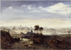 São Paulo látképe alkotó: Eduard Hildebrandt