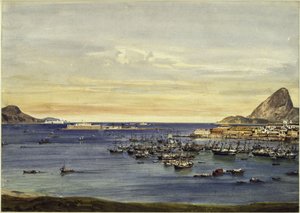 Rio de Janeiro-öböl alkotó: Eduard Hildebrandt