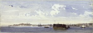 Bahia panorámája alkotó: Eduard Hildebrandt