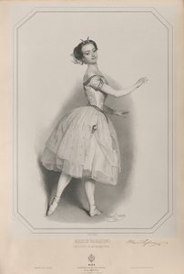 Marie Taglioni balerina 1804-1884 portréja Satanellaként, 1853.