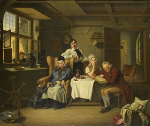 Bibliaolvasás alkotó: Eduard Karl Gustav Lebrecht Pistorius