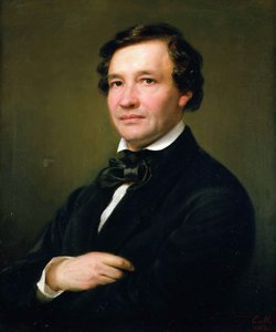 Wilhelm Taubert zongoraművész és zeneszerző portréja 1811-1891, 1862.